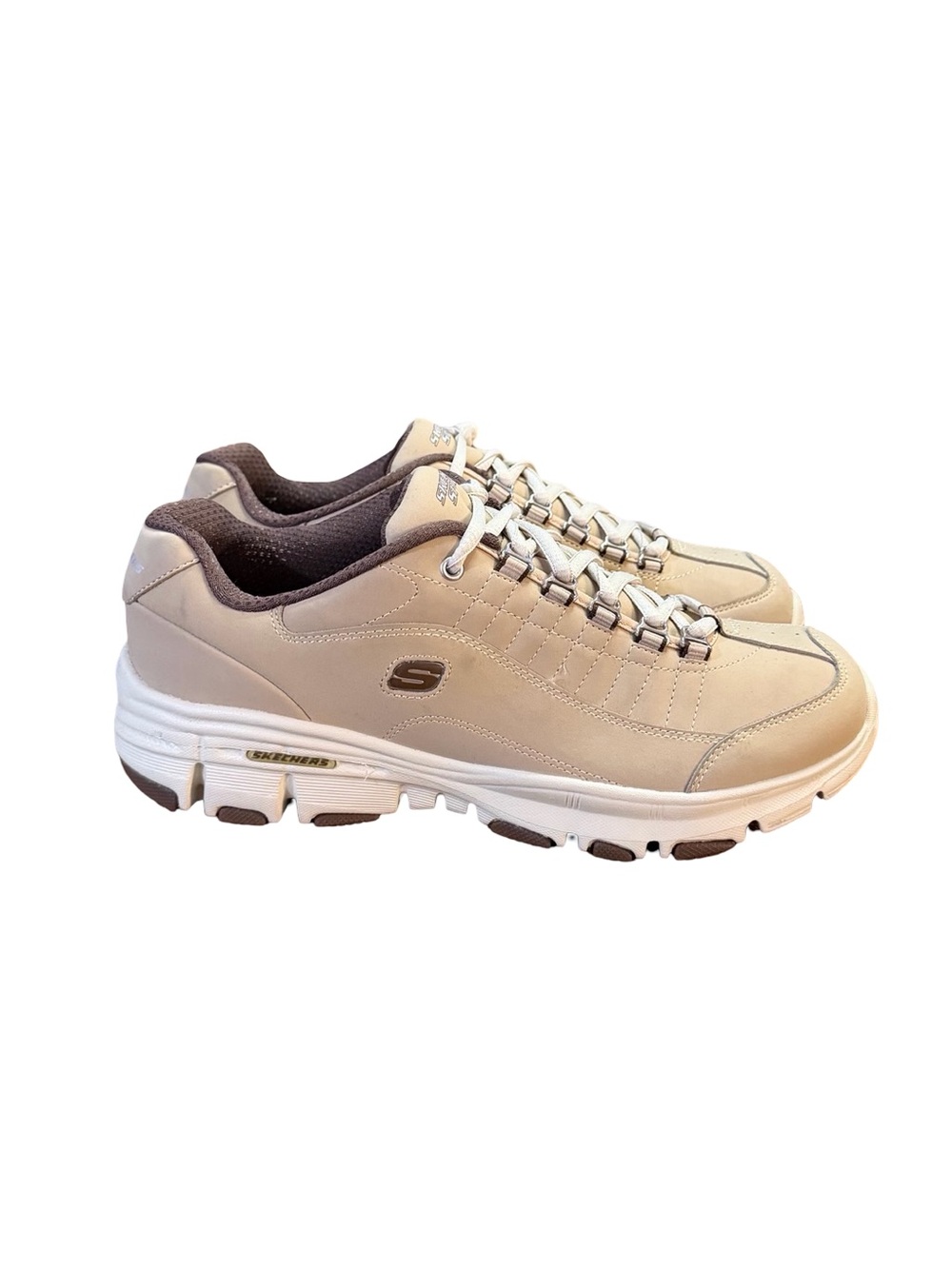 Skechers Brown Leather Athletic Walking Shoes Women’s Size 8.5